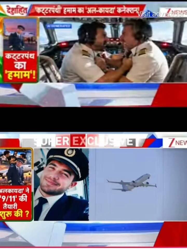 विमान से जुड़ी तस्वीरों पर बड़ा दावा, सोशल मीडिया में चर्चा तेज
एक टीवी रिपोर्ट में विमानन और एक कथित चरमपंथी कनेक्शन को लेकर दावा किया गया है। तस्वीरों में कुछ दृश्य “AI GENERATED” के रूप में दिखाई दे रहे हैं, इसलिए इन्हें वास्तविक घटना की तस्वीर मानना सही नहीं होगा। रिपोर्ट में किए गए दावों की स्वतंत्र और आधिकारिक पुष्टि जरूरी है।
मामले से जुड़ी पुरानी घटनाओं और मौजूदा दावों को अलग-अलग समझना जरूरी है। बिना पुष्टि के किसी व्यक्ति या संगठन को आतंकी गतिविधि से जोड़ना उचित नहीं है।
📺 ApkaSheharLiveNews
सच्ची खबर • सबसे तेज़ खबर ⚡
🙏 ऐसी ही जरूरी और महत्वपूर्ण खबरों के लिए हमारे चैनल Apka Shehar Live News को सपोर्ट करें। पोस्ट पसंद आए तो Like, Share और Follow जरूर करें।
💬 इस खबर पर आपकी क्या राय है? कमेंट में अपनी राय जरूर बताइए।
#ApkaSheharLiveNews #WorldNews #InternationalNews #AviationNews #MiddleEast #NewsUpdate #BreakingNews #LatestNews #FactCheck #AIGenerated #ViralNews #CurrentAffairs #HindiNews #GlobalNews #NewsAlert