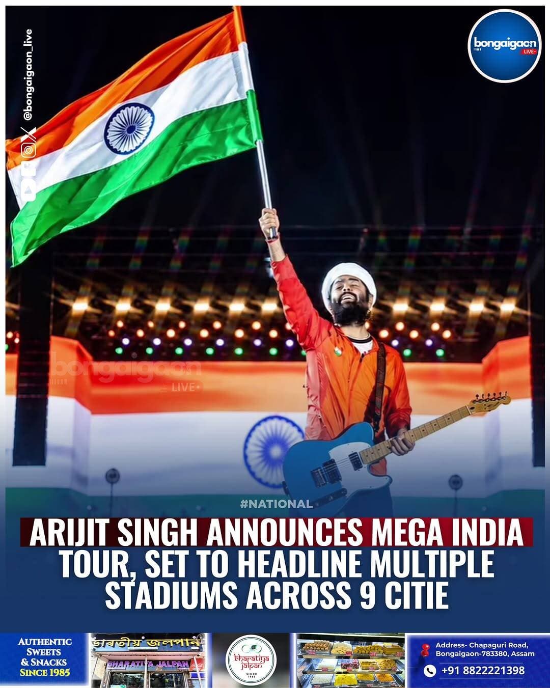 #NATION | Arijit Singh has announced a massive nine-city stadium-scale India tour scheduled between January and May 2027 to celebrate 20 years of his musical career.
