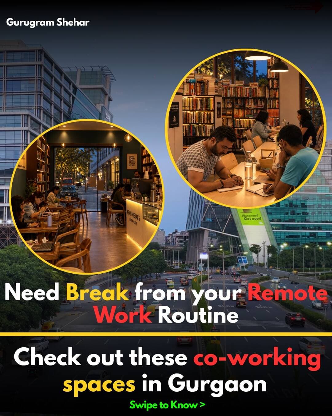 “☕💻 Need a change of scenery from your usual desk?
If your workday needs good coffee, comfy corners and a little less office energy, these co-working cafés in Gurugram are worth checking out.
Bring your laptop, grab a coffee and settle in for a productive day. ✨
📍 Save this list for your next work-from-café day!
#Gurugram #Gurgaon #GurgaonCafes #GurugramCafes #WorkFromCafe CoworkingCafe CafeHopping Workspaces GurgaonLife GurugramSeher”