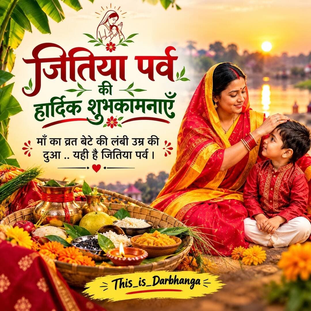 जितिया पर्व की हार्दिक शुभकामनाएँ 🙏❤️
माँ का व्रत, बेटे की लंबी उम्र की दुआ…
यही तो है जितिया पर्व की खूबसूरत भावना। 🌸🙏
माँ और बेटे के इस अटूट प्रेम को समर्पित ❤️
जय जितिया माता 🙏
Please follow @this_is_darbhanga
<nis:link nis:type=tag nis:id=darbhanga nis:value=darbhanga nis:enabled=true nis:link/> <nis:link nis:type=tag nis:id=jitiya nis:value=jitiya nis:enabled=true nis:link/> <nis:link nis:type=tag nis:id=mithila nis:value=mithila nis:enabled=true nis:link/> <nis:link nis:type=tag nis:id=culture nis:value=culture nis:enabled=true nis:link/> <nis:link nis:type=tag nis:id=viral nis:value=viral nis:enabled=true nis:link/>