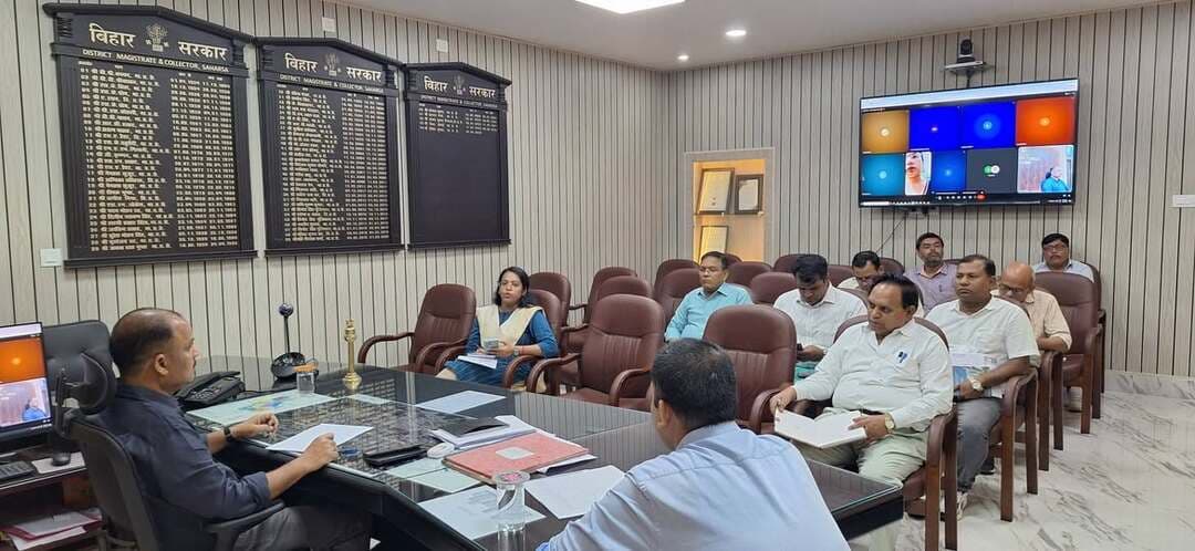 जिलाधिकारी, सहरसा श्री दीपेश कुमार (भा०प्र०से०) की अध्यक्षता में Google Meet के माध्यम से जिला समन्वय समिति की बैठक का आयोजन किया गया।
#CMSamrat
#samratchoudhary