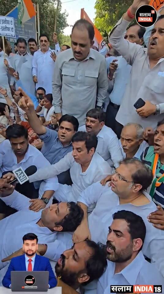 जंतर मंतर प्रोटेस्ट के दौरान छात्रों के बीच दिखे राहुल गांधी!
