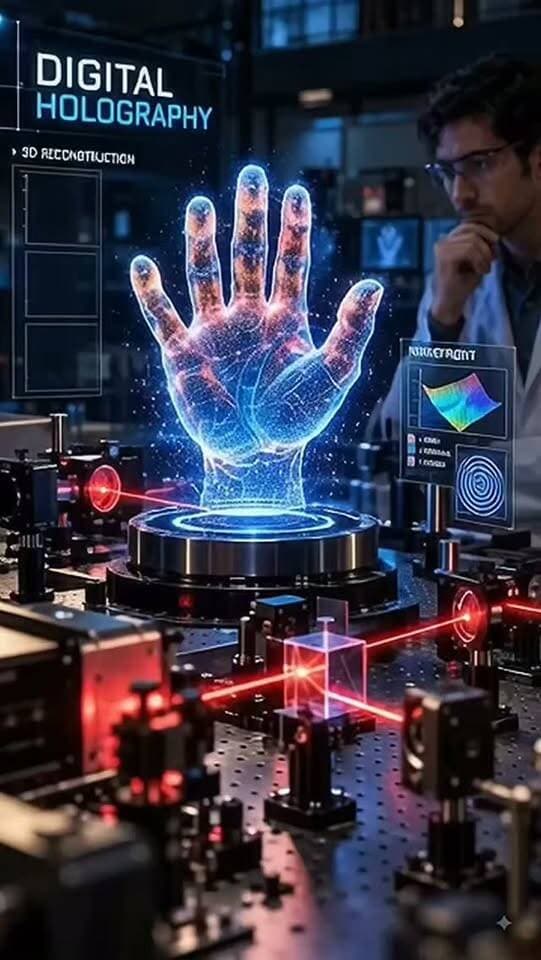 Not just a picture… it’s light reconstructed into 3D. 🔬✨
#DigitalHolography #Hologram #Science #ScienceReels #Technology