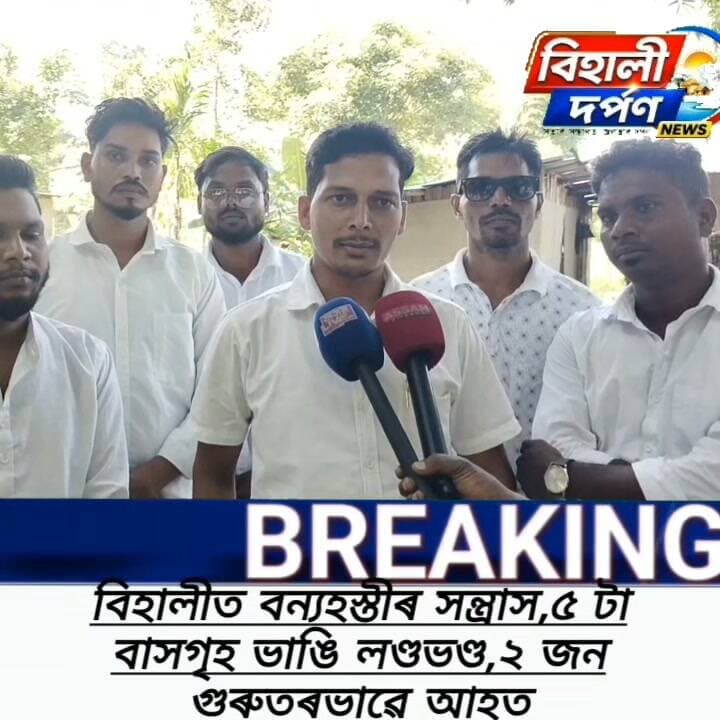 বিহালীত বন্যহস্তীৰ আক্ৰমণত দুজন গুৰুতৰভাৱে আহত, তেজপুৰ চিকিৎসা মহাবিদ্যালয়ত চিকিৎসাধীন,৫টা বাসগৃহ ভাঙি বিস্তৰ ক্ষতি সাধন ✅✅✅#behalidarpan