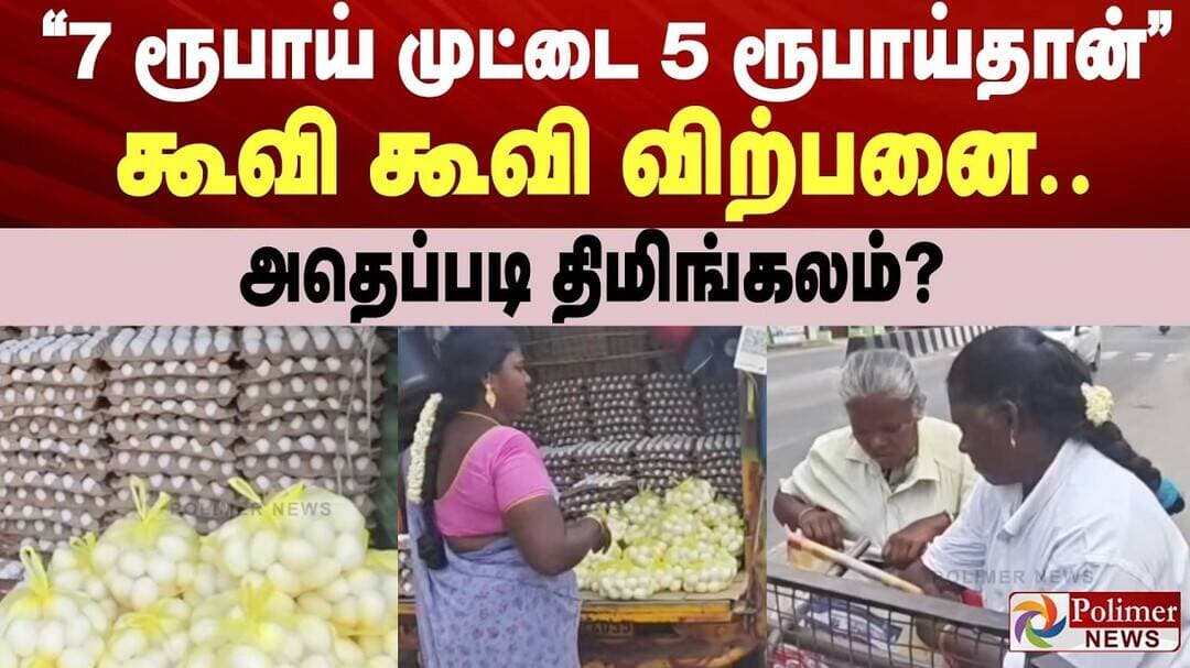 "7 ரூபாய் முட்டை 5 ரூபாய்தான்"..கூவி கூவி விற்பனை..அதெப்படி திமிங்கலம்?
