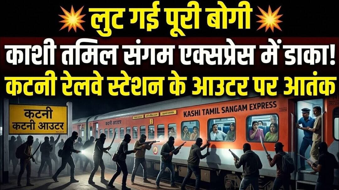 काशी तमिल संगम एक्सप्रेस में हथियारबंद बदमाशों का तांडव, लुट गई पूरी बोगी, दहशत राज#indianrailways