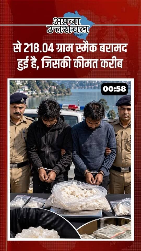उत्तराखंड में आज की 4 बड़ी खबरों ने मचाया हड़कंप! 🚨
🔹 लालकुआं: 218.04 ग्राम स्मैक के साथ 2 आरोपी गिरफ्तार, कीमत करीब ₹65.40 लाख।
🔹 हरिद्वार: ‘वोट बचाओ-देश बचाओ यात्रा’ के दौरान कांग्रेस के दो नेता आपस में भिड़े।
🔹 हल्द्वानी: ट्यूशन से घर लौटते समय 15 वर्षीय किशोर लापता, तलाश जारी।
🔹 चमोली: 4.9 तीव्रता के भूकंप से ज्योतिर्मठ के भू-धंसाव प्रभावित घरों में बढ़ीं दरारें।
उत्तराखंड की हर बड़ी खबर और ताजा अपडेट के लिए हमें Follow करें। आप उत्तराखंड के किस शहर से हैं? कमेंट में बताएं। 👇
#UttarakhandNews #Uttarakhand #UttarakhandNewsToday #HaldwaniNews #LalkuanNews