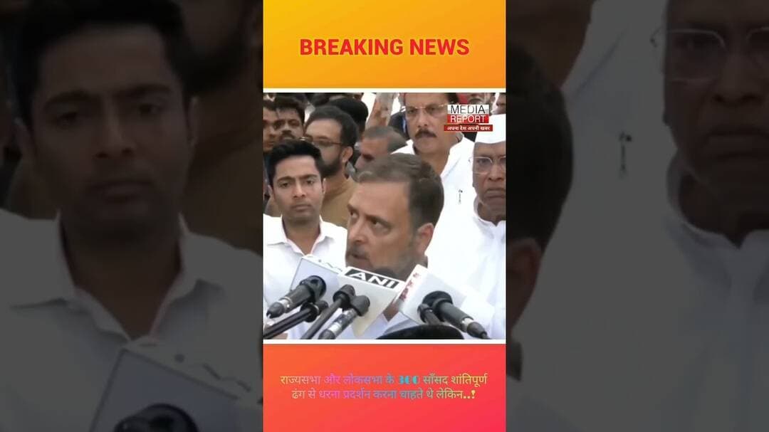 राज्यसभा और लोकसभा के 300 साँसद शांतिपूर्णढंग से धरना प्रदर्शन करना चाहते थे लेकिन..! #bjp #congress