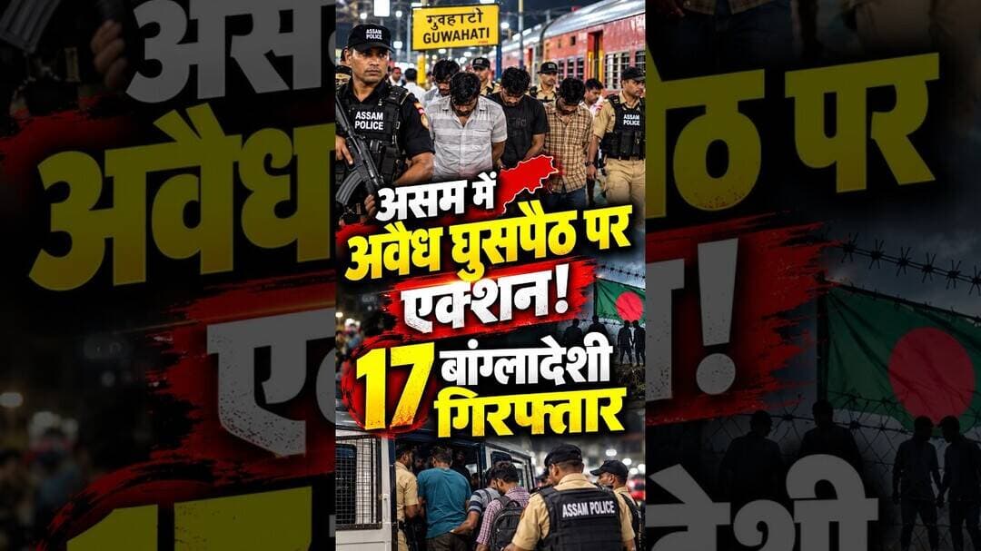 असम में अवैध घुसपैठ पर एक्शन-होटल और रेलवे स्टेशन से धरे गए 17 विदेशी #assam #bangladeshi #security