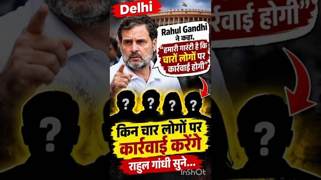 👉 राहुल गांधी की बड़ी गारंटी! किन 4 लोगों पर होगी कार्रवाई? सुने....#RahulGandhi #राहुलगांधी #raga