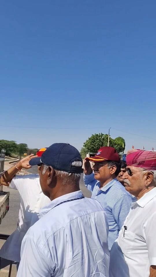 बालेसर के निकट फलोदी रोड़ फांटा पर एयर फोर्स डे का आयोजन