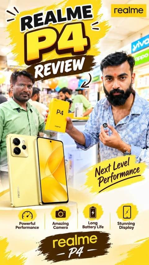 📱🔥 REALME P4 REVIEW 🔥📱
क्या Realme P4 वाकई खरीदने लायक है? 🤔
आज के Customer Review में जानिए इसका real experience — performance, camera, battery और overall experience! 😍
📍 Pankaj Electronics, Bhopal
अगर आप Realme P4 लेने का सोच रहे हैं, तो ये review जरूर देखें! 👀🔥
#RealmeP4 #RealmeP4Review #Realme #RealmeIndia #RealmeReview CustomerReview PhoneReview SmartphoneReview RealmePhone MobileReview MobileDeals PankajElectronics Bhopal BhopalDeals BhopalMobileShop SmartphoneDeals TechReview TechIndia MobileShopping ReelsIndia TrendingReels ViralReels