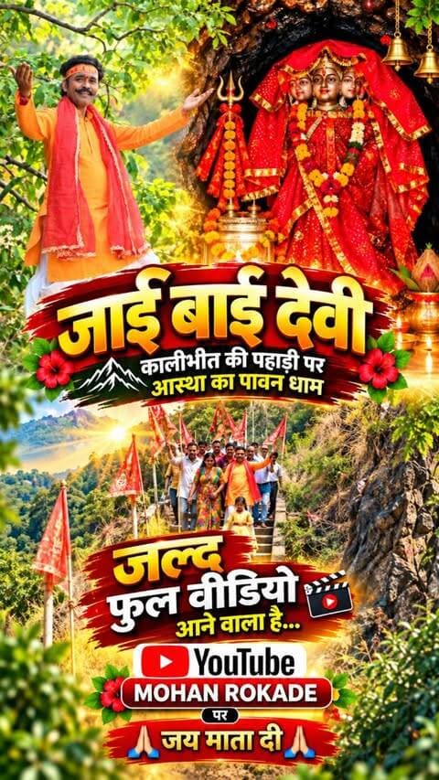 🙏🔱 माँ जाई बाई देवी की महिमा… जल्द आ रही है! 🚩✨ नवरात्रि के एक दिन पूर्व, देखना न भूलें। जय माता दी! ❤️
#JaiBaiDeviDham #navratrispecial #mohanrokade #jaimatadi❤️ i #khandwa
