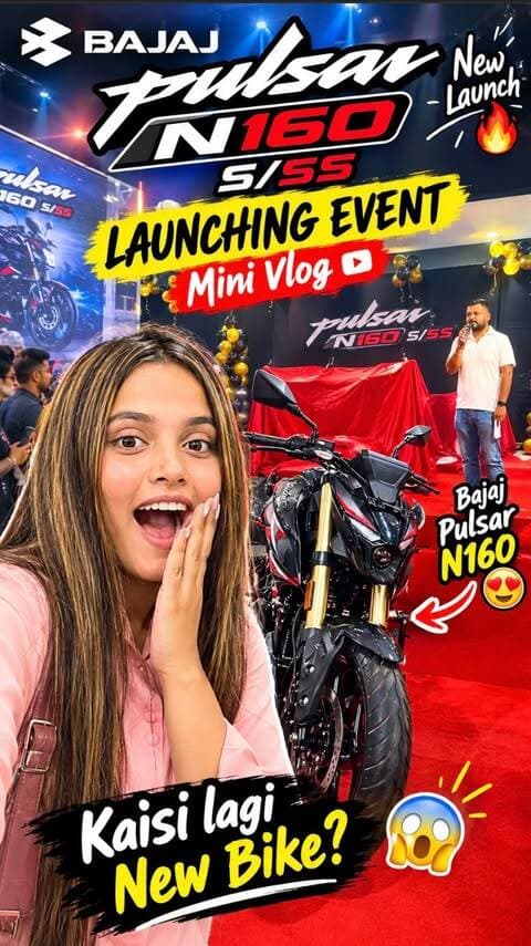 Bajaj Pulsar N160 S/SS new model2026 event🥳
#viral #explore #minivlog #reelkarofeelkaro #event