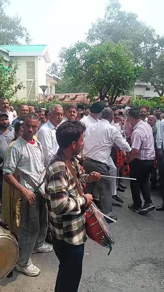 प्रदेश कांग्रेस अध्यक्ष विनय कुमार के पांवटा में पहुंचने पर स्वागत