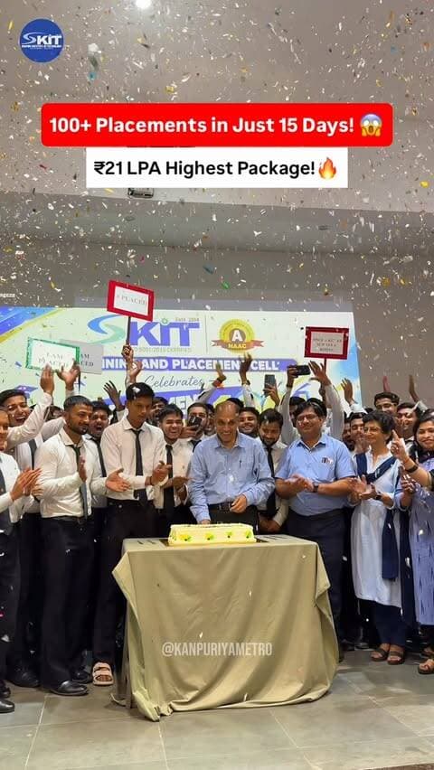 🚀 15 दिनों में 100+ Placements!
KIT ने फिर साबित किया कि सही opportunities और सही guidance के साथ career की उड़ान degree के बाद नहीं, degree के दौरान ही शुरू हो सकती है। 🎓✨
🏆 ₹21 LPA तक का Highest Package
💼 ICICI Bank, Qualcomm, Honeywell, EXL Services जैसी leading companies में placement opportunities!
Diploma | Undergraduate | Postgraduate — हर level पर students के लिए career opportunities! 💼
📍 Kanpur Institute of Technology (KIT)
A-1, UPSIDC Industrial Area, Rooma, Kanpur–208001, Uttar Pradesh, India.
📞 Contact: 8262905906
☎️ Reception: 7705011891
📧 info@kit.ac.in
🌐 www.kit.ac.in
और ये तो बस शुरुआत है… 🚀
Your career. Your opportunity. Your time to shine. ✨
#kanpurinstituteoftechnology #kitkanpur #campusplacements #careeropportunities #kanpur
