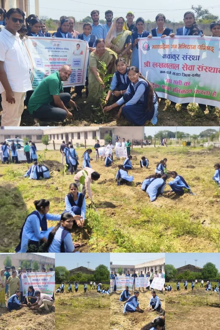 सेवा संकल्प अभियान के अंतर्गत हटा महाविद्यालय में वृहद वृक्षारोपण,
==
100 पौधे रोपे गए
==
प्रधानमंत्री नरेंद्र मोदी जी के जन्मदिवस के उपलक्ष्य में पर्यावरण संरक्षण की अनूठी पहल, जनप्रतिनिधियों, नवांकुर संस्थाओं, विद्यार्थियों एवं समाजसेवियों ने लिया सहभागिता का संकल्प
===
देश के प्रधानमंत्री नरेंद्र मोदी जी के जन्मदिवस के अवसर पर संचालित सेवा संकल्प अभियान के अंतर्गत मध्यप्रदेश जन अभियान परिषद के मार्गदर्शन में विकासखंड हटा की नवांकुर संस्थाओं के सहयोग से राघवेंद्र सिंह हजारी शासकीय महाविद्यालय, हटा में वृहद वृक्षारोपण कार्यक्रम का आयोजन किया गया।
कार्यक्रम की मुख्य अतिथि विधायक उमा देवी लालचंद खटीक रहीं। इस अवसर पर जनपद पंचायत अध्यक्ष गंगाराम पटेल सहित अनेक जनप्रतिनिधि एवं गणमान्य नागरिक, कालेज स्टाफ की उपस्थिति रही।
100 पौधों का रोपण कर दिया पर्यावरण संरक्षण का संदेश
वृहद वृक्षारोपण कार्यक्रम के दौरान लगभग 100 छायादार, फलदार एवं औषधीय पौधों का रोपण किया गया। कार्यक्रम का उद्देश्य पर्यावरण संरक्षण को बढ़ावा देना, हरित परिसर का निर्माण करना तथा आमजन को प्रकृति के प्रति अपनी जिम्मेदारी निभाने के लिए प्रेरित करना रहा।
#सेवा_संकल्प_अभियान