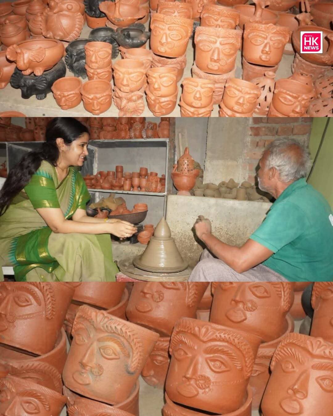सिवनी : माटी को मिला सम्मान, कलेक्टर ने चलाया चाक
ग्राम पचधार में आज माटी की खुशबू और कला का संगम देखने को मिला। कलेक्टर श्रीमती नेहा मीना ने ग्राम पचधार पहुंचकर पारंपरिक <nis:link nis:type=tag nis:id=माटी_कला nis:value=माटी_कला nis:enabled=true nis:link/> का अवलोकन किया और स्वयं चाक चलाकर कारीगरों के हुनर को करीब से जाना।
उन्होंने मिट्टी से बर्तन और सजावटी वस्तुएं बना रहीं स्व-सहायता समूह की महिलाओं और ग्रामीण कारीगरों से संवाद कर उनकी आजीविका और जरूरतों को समझा। इस अवसर पर जिला पंचायत CEO श्रीमती अंजली शाह भी उपस्थित रहीं।
ग्रामीणों ने बताया कि पचधार में दशकों से यह परंपरा चली आ रही है। पहले सिर्फ बर्तन बनते थे, लेकिन अब SHG से जुड़ने के बाद प्रशिक्षण और नई मशीनों से आकर्षक दीये, गमले और डेकोर आइटम भी बनाए जा रहे हैं, जिनकी मांग अब अन्य जिलों तक पहुंच गई है।
सरस्वती आजीविका मिशन की दीदियों ने बताया कि उन्हें विजयवाड़ा में आयोजित सरस मेले में अपने उत्पाद प्रदर्शित करने का अवसर मिला है। कलेक्टर महोदया ने उन्हें बधाई देते हुए हर संभव सहयोग का आश्वासन दिया।
बड़ी घोषणा -
कलेक्टर श्रीमती मीना ने दीपावली के अवसर पर जिला स्तर पर दीपोत्सव सह प्रदर्शनी आयोजित करने के निर्देश दिए हैं। इस प्रदर्शनी में पचधार के कारीगरों द्वारा बनाए गए मिट्टी के दीये और सजावटी सामानों को विशेष मंच मिलेगा, जिससे स्थानीय उत्पादों को पहचान और कारीगरों को बेहतर आय मिल सकेगी।
पारंपरिक कला के संरक्षण की दिशा में एक सराहनीय पहल।
<nis:link nis:type=tag nis:id=seoni nis:value=Seoni nis:enabled=true nis:link/> <nis:link nis:type=tag nis:id=pachadhar nis:value=Pachadhar nis:enabled=true nis:link/> <nis:link nis:type=tag nis:id=matikala nis:value=MatiKala nis:enabled=true nis:link/> <nis:link nis:type=tag nis:id=collectornehameena nis:value=CollectorNehaMeena nis:enabled=true nis:link/> <nis:link nis:type=tag nis:id=selfhelpgroup nis:value=SelfHelpGroup nis:enabled=true nis:link/> <nis:link nis:type=tag nis:id=deepotsav2026 nis:value=Deepotsav2026 nis:enabled=true nis:link/> <nis:link nis:type=tag nis:id=madhyapradesh nis:value=MadhyaPradesh nis:enabled=true nis:link/> <nis:link nis:type=tag nis:id=jansamparkmp nis:value=JansamparkMP nis:enabled=true nis:link/> <nis:link nis:type=tag nis:id=cmmadhyapradesh nis:value=CMMadhyaPradesh nis:enabled=true nis:link/>
-