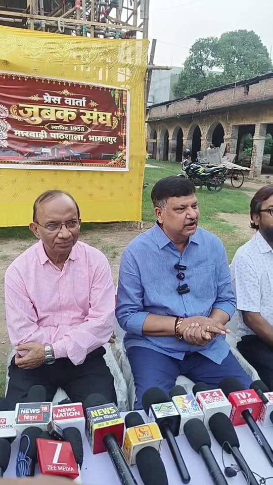 भागलपुर मारवाड़ी पाठशाला में इस बार भगवान जगन्नाथ का होगा पदार्पण भव्य पंडाल हो रहा तैयार