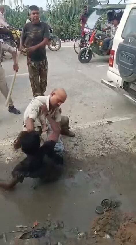 समस्तीपुर में युवक और पुलिसकर्मी में भिरंत