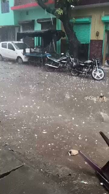 उत्तराखंड हरिद्वार के गांव सलेमपुर मे भारी औलावृस्टि... कुदरत का कहर देखने को मिला......