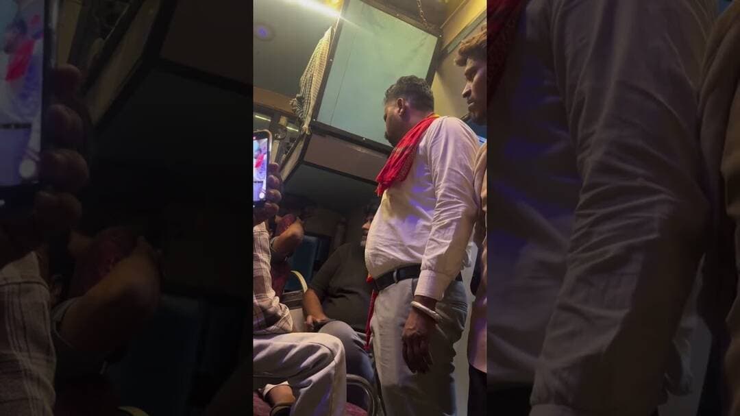 बसों में जानवरों की तरह आदिवासी मजदूरों को भर रहे थे कमलेश सिंगाड बस वालो पर भड़के #ranapurlive