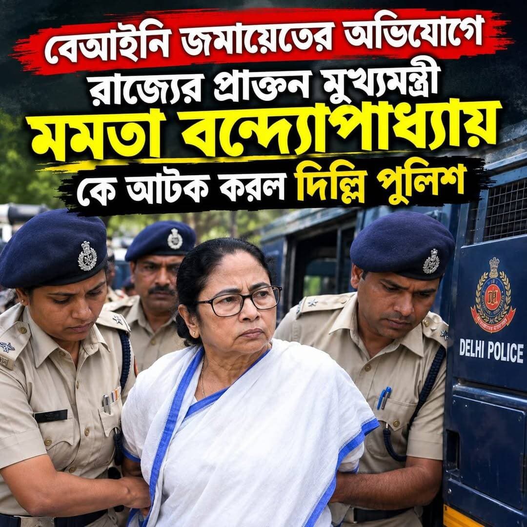 বেআইনি জমায়েতের অভিযোগে রাজ্যের প্রাক্তন মুখ্যমন্ত্রী মমতা বন্দ্যোপাধ্যায় কে আটক করল দিল্লি পুলিশ
<nis:link nis:type=tag nis:id=tv6বাংলা nis:value=tv6বাংলা nis:enabled=true nis:link/> <nis:link nis:type=tag nis:id=fpyシviralfypシ゚viralシalシ nis:value=fpyシviralfypシ゚viralシalシ nis:enabled=true nis:link/>