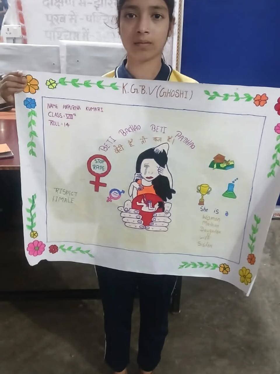 👧🏻🌸 अंतरराष्ट्रीय बालिका दिवस हेतु सातों प्रखंडों में गूँजा ‘बेटी बचाओ, बेटी पढ़ाओ’ का संदेश!
◆ जिला पदाधिकारी, जहानाबाद श्रीमती छिरिङ वाई भूटिया के निर्देशानुसार अंतरराष्ट्रीय बालिका दिवस (11 अक्टूबर) के अवसर पर जिले के सभी सातों प्रखंडों के कस्तूरबा गांधी बालिका आवासीय विद्यालयों में विभिन्न प्रतियोगिताओं का आयोजन।
🎨 चित्रकला प्रतियोगिता – बेटियों ने रंगों से सजाए अपने सपने।
🎤 वाद-विवाद प्रतियोगिता – बालिका शिक्षा, समान अधिकार एवं सशक्तिकरण पर रखे अपने विचार।
✍️ स्लोगन प्रतियोगिता – प्रेरणादायक नारों से दिया ‘बेटी बचाओ, बेटी पढ़ाओ’ का संदेश।
✨ छात्राओं ने उत्साहपूर्वक अपनी रचनात्मक प्रतिभा, आत्मविश्वास एवं नेतृत्व क्षमता का परिचय दिया।
🌷 सशक्त बेटियाँ, समृद्ध समाज—यही है जिला प्रशासन, जहानाबाद का संकल्प!
#अंतरराष्ट्रीयबालिकादिवस #बेटीबचाओबेटीपढ़ाओ #बालिकासशक्तिकरण #जहानाबाद #विकसितभारत_समृद्धबिहार_आदर्शजहानाबाद