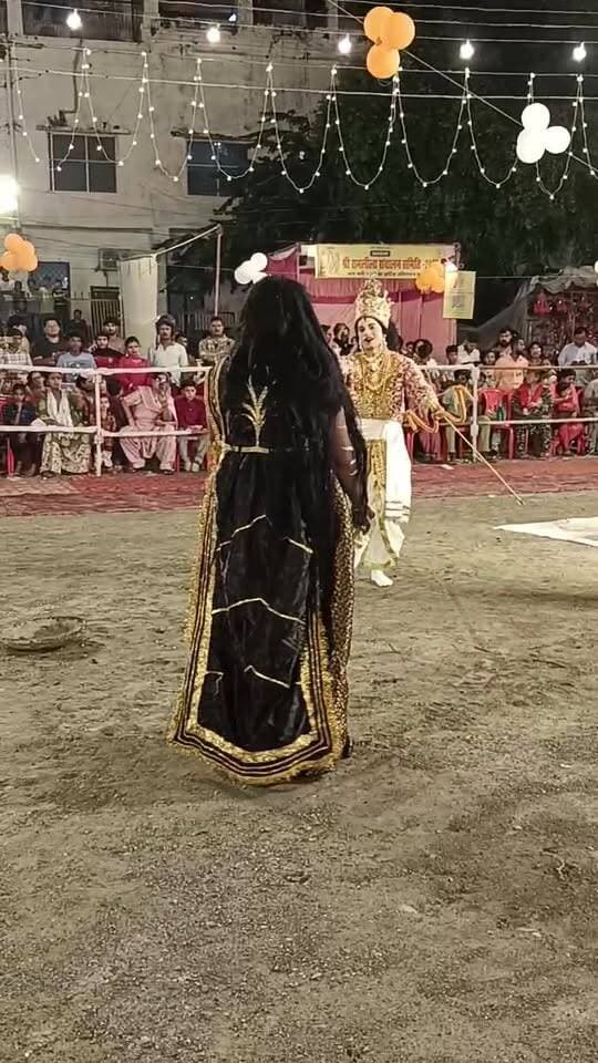प्राचीन रामलीला मैदान हल्द्वानी में श्री राम जन्म और तड़का सुबाहु वध की लीला का मंचन...
