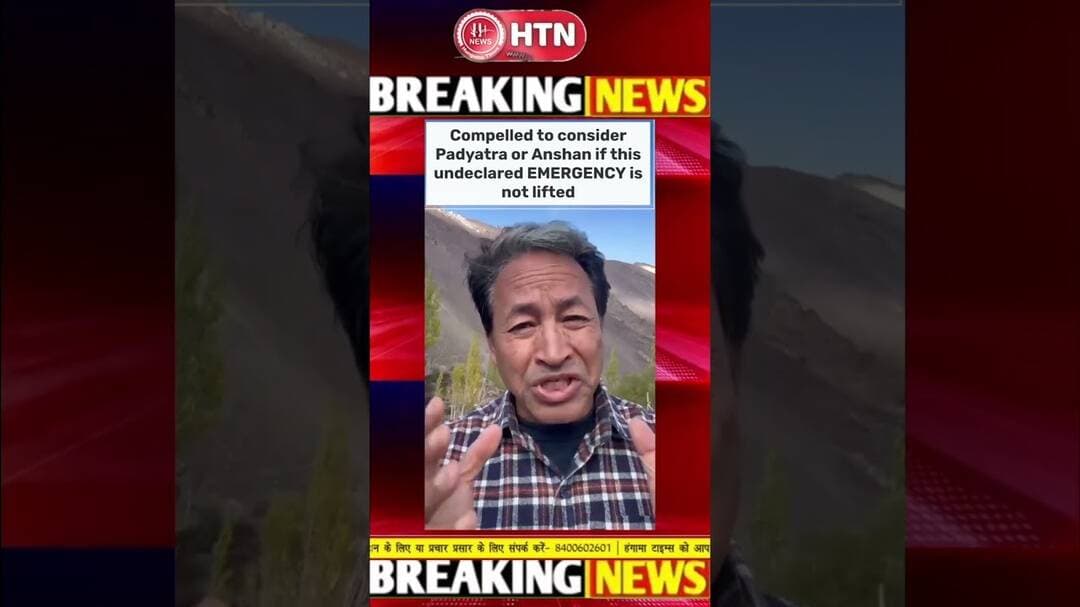 Sonam wangchuk ने की सरकार से अपील #viralvideo #sonamwangchuk #pmmodi #delhipolice #cjpprotest