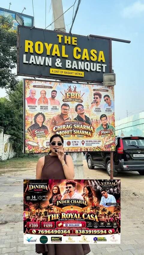 Faridabad Biggest Dandiya Night 😱😍
Faridabad 📍
☎️📞8178741608
Venue : The Royal Casa Faridabad
Follow : @fbd_dandiya_night 🥢