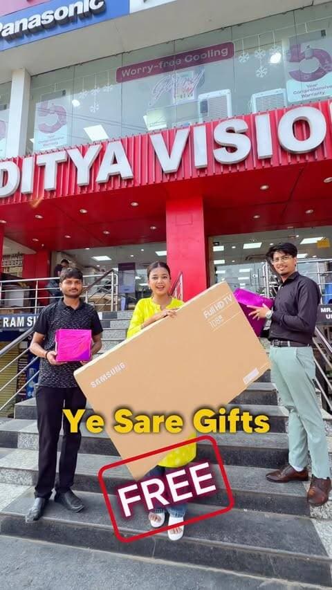 🎉 ** *Festive shopping Aditya vision ke sath!** 🛍️
📺 TV ₹1,024/month se
❄️ AC ₹1,888/month se
🧊 Fridge ₹994/month se
🧺 Washing Machine ₹888/month se
🔥 Up to ₹26,000 Cashback
💥 Up to 50% Discount
💳 Up to ₹8,000 Instant Discount
Mobile 0 downpayment par 30 months emi plan
Laptop 0 downpayment par 24 months emi plan par.
🎁 **BUY & WIN mein ₹23 Crore tak ke prizes jeetne ka mauka!** 🚗 225 Cars | 🏍️ 1,501 Bikes | 🏡 Lucknow mein Dream
**Aditya Vision Store** aaj hi!
**Aditya Vision — Is Tyohar, Khushiyan Aapke Dwar!** ❤️
#dhanbad #jharkhand #adityavisionoffer #electronicsoffer #reels