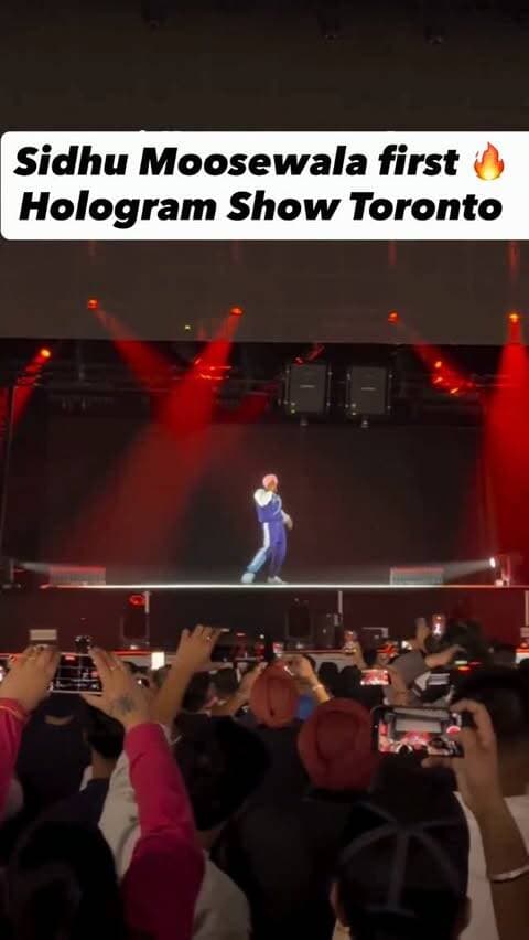 Sidhu Moose wala first hologram show at Toronto 🔥