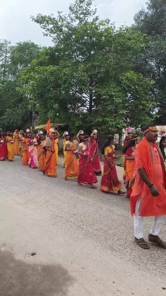 नवरात्रि के शुभअवसर पर तिसरी में निकाली जा रही है भव्य कलश यात्रा।