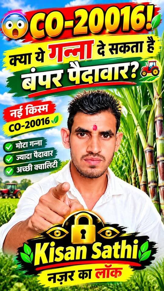 😱 CO-20016! क्या ये गन्ना दे सकता है बंपर पैदावार? 🚜🔥#CO20016 #Ganna #GanneKiKheti #Sugarcane #Kisan #KisanSathi Koshindar Gahlaut