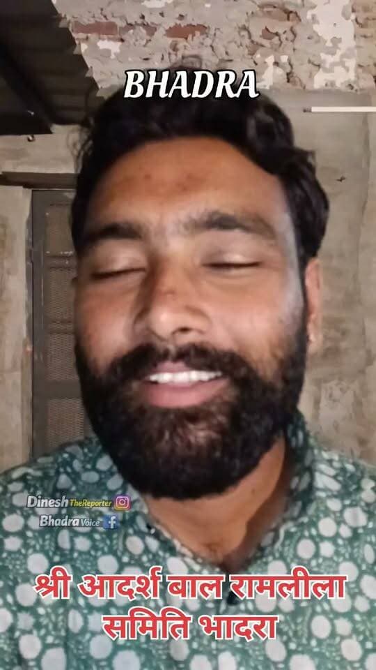 श्री आदर्श बाल रामलीला भादरा ताड़का वध के दृश्य के कलाकार।