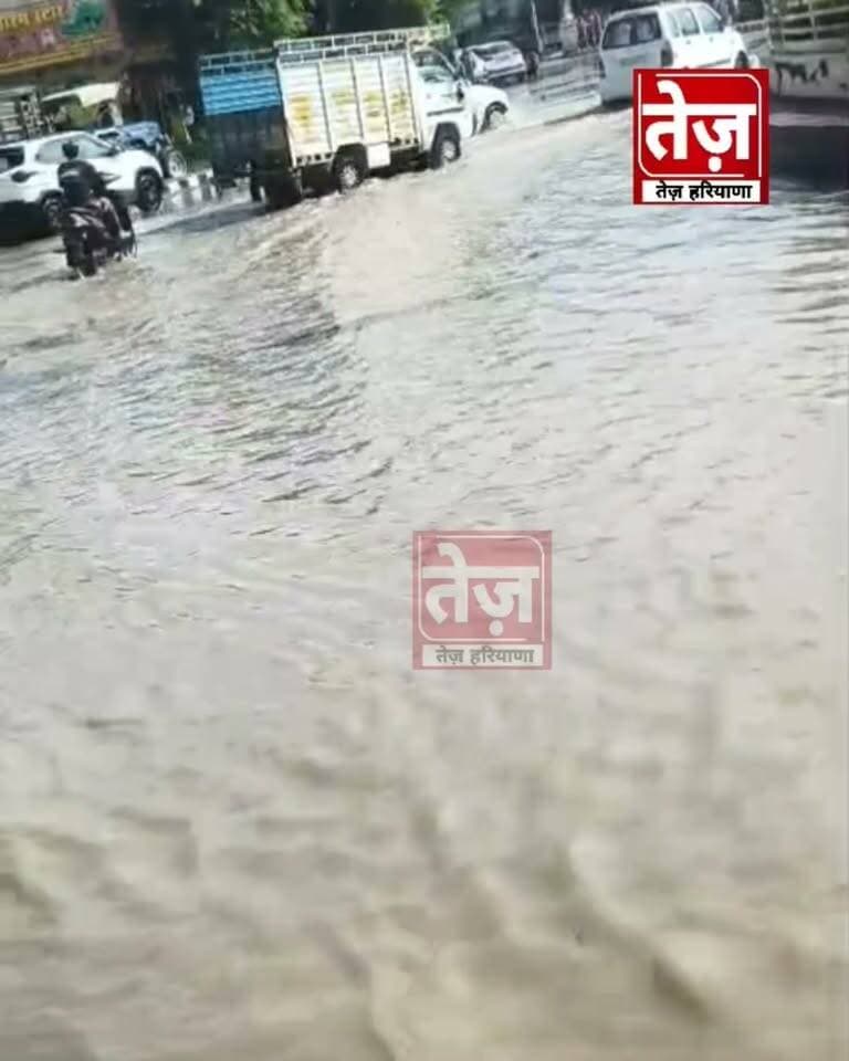 डबवाली में हाइवे बना तालाब, जरा सी बारिश ने खोली पोल, लोग परेशान