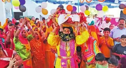 बूंदी: बूंदी में सात दिवसीय श्रीमद्भागवत कथा में धूमधाम से मनाया कृष्ण जन्मोत्सव