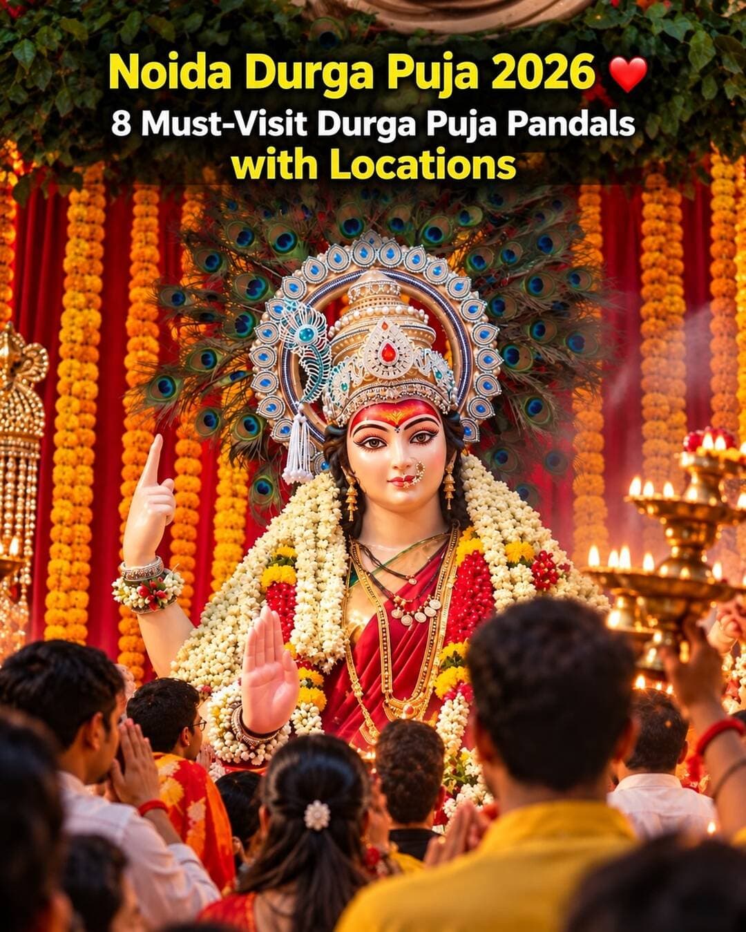 Noida Durga Puja 2026 ❤️ | 8 Must-Visit Durga Puja Pandals in Noida with Locations
Planning to visit Durga Puja pandals in Noida this festive season? ❤️
Explore 8 must-visit Durga Puja pandals in Noida, along with their locations, and enjoy the beautiful Maa Durga idols, festive decorations, traditional rituals and devotional vibes.
Save this post for your Noida Durga Puja 2026 pandal-hopping plan and share it with your friends and family!
Follow for more Noida updates, events and places to explore.
#explorepage #instapost
Noida Durga Puja 2026, Durga Puja in Noida, Durga Puja pandals in Noida, Noida Durga Puja locations, Maa Durga Puja, Noida pandal hopping, Noida festivals 2026, Durga Puja near me, Noida events 2026, Noida festive places, Noida Kalibari, Jalvayu Vihar Durga Puja, Noida Bangiya Samiti, Navodaya Puja Samiti, Balaka Durgotsav, Central Noida Pujo Committee, Srijoni Cultural Society, Sarbojonin Puja Samiti