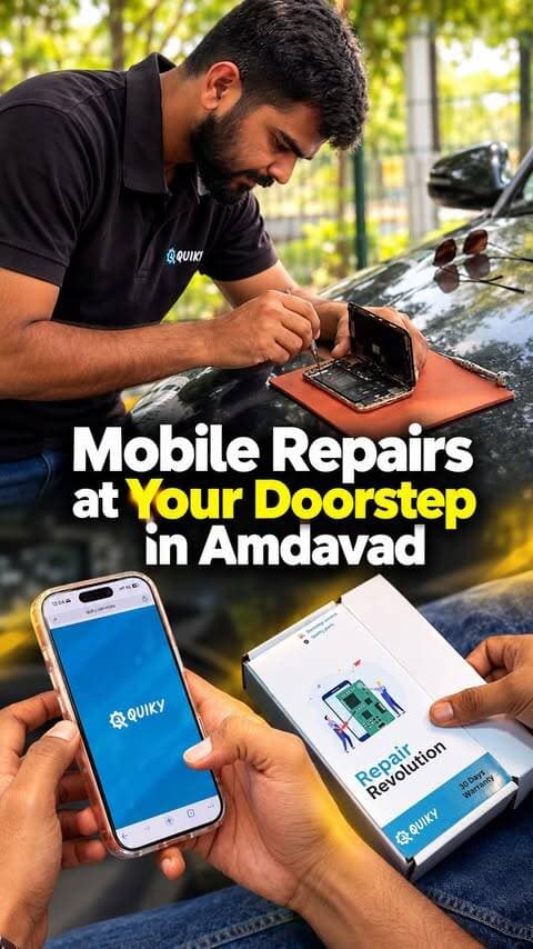 Why visit a repair shop when mobile repair services can come to your doorstep? 📱🔧
Quiky is making mobile repairs more convenient for people in Amdavad! No more searching for repair shops or wasting time travelling with a damaged phone.
With doorstep mobile repair services, a 30-day service warranty, and over 500 customers served in the past 2 years, Quiky aims to make mobile repairs simple and hassle-free.
Whether you’re at home or work, Quiky brings mobile repair services to your location.
Your phone needs fixing? Just Quiky it! 📲
(Quiky, Doorstep Mobile Repair, Amdavad, Mobile Repair Service, Phone Repair, Smartphone Repair)
#Quiky #MobileRepair #Amdavad #DoorstepService #PhoneRepair