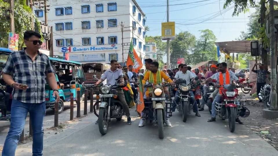 কোচবিহারে বিজেপি তপশিলি মোর্চার বাইক মিছিল, উপস্থিত রাজ্য সভাপতি বিশ্বজিৎ বিশ্বাস