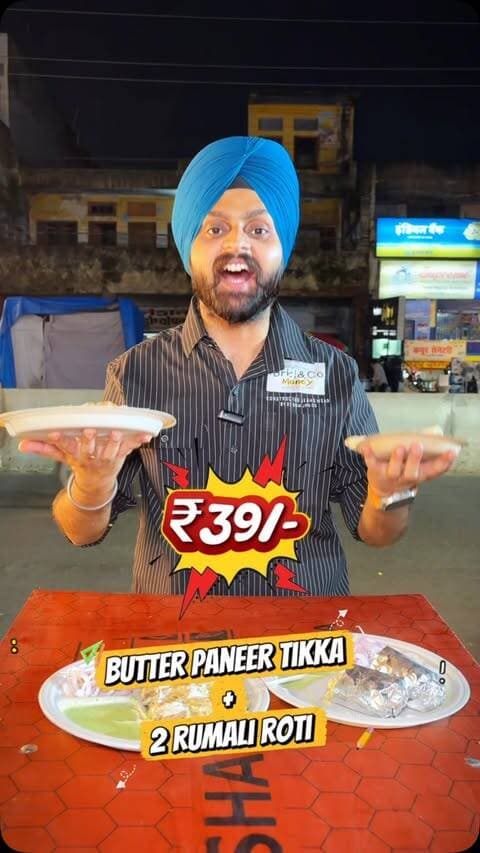 Kanpur walooo offer alert 🚨
Get Malai chaap + 2 Rumali roti in ₹29/-🚨
Get Butter Masala paneer tikka + 2 Rumali in ₹39/-🚨✅
@guptajimalaichaapwale kanpur me apne Swaad se Tehelka macha rhy hai 😍 or inka kehna hai ki ye serve kr rhy hai 100% Soya chaap ✅
Inki tagline hai .. No Taste No Money 💰
Offer Valid in all 3 Branches ❤️✅
1) Kidwai Nagar 📍
2) Shyaam Nagar 📍
3) Yashoda Nagar 📍
Location : Kidwai Nagar , Outisde Jio Store , Kanpur 📍
#kanpur #unlimited #platter #food #viralvideo