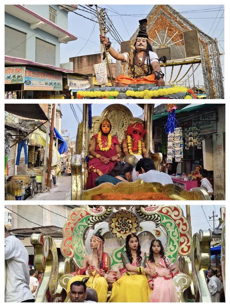 🚩🔱 फफूंद में निकली भगवान शिव की भव्य बारात, आकर्षक झांकियों ने मोहा श्रद्धालुओं का मन 🔱🚩
📍 फफूंद, औरैया।
🙏 हर-हर महादेव के जयकारों से गूंजा फफूंद! श्री रामलीला कमेटी के तत्वावधान में रविवार को कस्बा फफूंद में भगवान शिव की भव्य बारात धूमधाम और हर्षोल्लास के साथ निकाली गई। एक दर्जन से अधिक आकर्षक झांकियों से सजी शिव बारात को देखने के लिए बड़ी संख्या में श्रद्धालु और युवा उमड़े।
🕉️ भगवान शिव माता गौरा से विवाह रचाने के लिए सुसज्जित रथ पर सवार होकर निकले। बारात में भगवान गणेश, मां दुर्गा, मां सरस्वती, राम दरबार, राधा-कृष्ण, मां काली और हनुमान जी सहित देवी-देवताओं की मनमोहक झांकियां आकर्षण का केंद्र रहीं। कलाकारों की प्रस्तुतियों और भक्तिमय जयकारों से पूरा वातावरण शिवमय हो गया। 🚩🙏
🎉 जगह-जगह हुआ शिव बारात का स्वागत
कस्बे के प्रमुख मार्गों से निकली शिव बारात का श्रद्धालुओं ने जगह-जगह स्वागत किया। भव्य झांकियों को देखने के लिए लोगों की भीड़ उमड़ी। नगर भ्रमण के बाद बारात का रामलीला मैदान में समापन हुआ।
👮 सुरक्षा व्यवस्था रही मुस्तैद
आयोजन के दौरान थाना अध्यक्ष अजय कुमार की अगुवाई में पुलिस बल मौजूद रहा। वहीं, श्री रामलीला कमेटी के पदाधिकारियों और सहयोगियों ने आयोजन में सहभागिता निभाई।
🙏 बोलिए हर-हर महादेव! 🔱
📲 औरैया जिले की हर छोटी-बड़ी जानकारी सबसे पहले पाने के लिए अभी फेसबुक पेज Dibiyapur The Legend को Follow करें।
❤️ पोस्ट पसंद आई हो तो Like 👍 करें, अपने दोस्तों के साथ Share 🔄 करें और कमेंट में “हर-हर महादेव” जरूर लिखें।
दिबियापुर द लीजेंड | Auraiya की अपनी पहचान
जानकारी भरोसे की।
#Phaphund #Auraiya #ShivBarat #HarHarMahadev #DibiyapurTheLegend