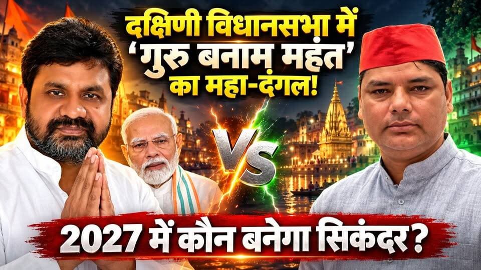 यूपी चुनाव 2027: वाराणसी दक्षिणी सीट पर "दयालु गुरु VS किशन दीक्षित" का महा-दंगल। खबरों के खिलाड़ी
#UPNews #varanasisouth #UPElection2027 #DayashankarMishra #kishandixit #kameshwardixit #VaranasiPolitics #UPPolitics #samajwadipartyofficial #BJPUP #KashiNews #NeelkanthTiwari #livevns #VaranasiNews #KashiVishwanathDham #khabarokekhiladi