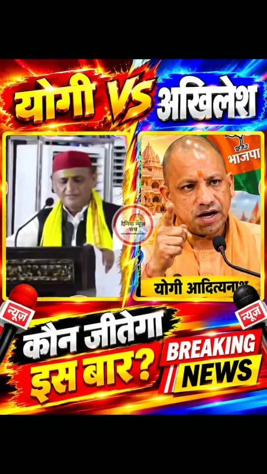 अयोध्या से अखिलेश यादव को CM योगी की खुली चुनौती! क्या यूपी की राजनीति में होने जा रहा है सबसे बड़ा सियासी मुकाबला?
उत्तर प्रदेश की सियासत में एक बयान ने हलचल मचा दी है! समाजवादी पार्टी के प्रमुख अखिलेश यादव ने मुख्यमंत्री योगी आदित्यनाथ को चुनौती देते हुए कहा था!
मुख्यमंत्री इतना ही आश्वस्त हैं,तो खुद अयोध्या से चुनाव लड़कर दिखाएं!अब इस चुनौती पर मुख्यमंत्री योगी आदित्यनाथ की प्रतिक्रिया ने सियासी चर्चा को और तेज कर दिया है।
योगी आदित्यनाथ ने जवाब देते हुए कहा अखिलेश जी,लड़ाई चेलों से क्यों?आइए,आप भी अयोध्या में नामांकन करिए और मैं भी लड़ाई आमने-सामने से होनी चाहिए।
चलिए,एक बार किस्मत आजमा लेते हैं! एक तरफ अखिलेश यादव की चुनौती,तो दूसरी तरफ योगी आदित्यनाथ का सीधा जवाब! अब सवाल यह है कि!
#dainiknewssach #YogiAdityanath #AkhileshYadav #viralreels #trendingreels