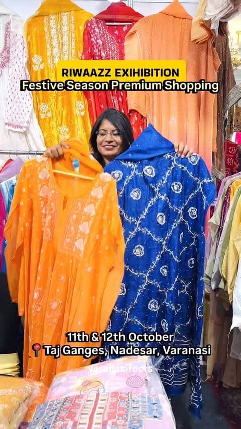 ✨ Banaras, your festive shopping plans are sorted! 🛍️❤️
Get ready to explore RIWAAZZ – The Premium Lifestyle Exhibition, bringing together designer outfits, statement jewellery, beautiful accessories and exclusive festive collections — all under one roof! 💫
Whether you’re shopping for Diwali, upcoming weddings or simply looking to upgrade your festive style, this is your sign to indulge in some luxury shopping. ✨
📅 11th & 12th October | TODAY & TOMORROW
📍 Taj Hotel, Varanasi
👯♀️ Tag your shopping partner and plan your visit NOW! Two days of fashion, elegance and festive vibes — don’t miss out!
See you at RIWAAZZ, Banaras! ❤️
#banaras #varanasi #lifestyle #festive
SEO Keywords: Riwaazz Exhibition Varanasi, Riwaazz Lifestyle Exhibition, premium lifestyle exhibition Varanasi, fashion exhibition in Varanasi, festive shopping in Banaras, Diwali shopping Varanasi, designer wear exhibition Varanasi, jewellery exhibition Varanasi, festive collection 2026, luxury shopping Varanasi, shopping exhibition at Taj Hotel Varanasi, women’s fashion exhibition Banaras, designer outfits Varanasi, wedding shopping Varanasi, things to do in Varanasi today