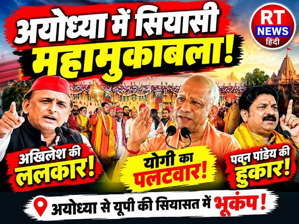 पूरी #खबर_देखिए #विस्तार से!
🔥 #अयोध्या से #अखिलेश की #ललकार! #योगी का #पलटवार, #पवन_पांडेय की हुंकार—#सियासत में मचा #घमासान! 🔥
अयोध्या की सियासत में जुबानी जंग तेज हो गई है! समाजवादी पार्टी के राष्ट्रीय अध्यक्ष अखिलेश यादव ने मुख्यमंत्री योगी आदित्यनाथ को अयोध्या से चुनाव लड़ने की चुनौती दी। इसके जवाब में सीएम योगी ने भी पलटवार करते हुए कहा— **“चेलों से लड़ाई नहीं होती, खुद अखिलेश यादव आएं!”**
वहीं, पूर्व मंत्री पवन पांडेय ने भी हुंकार भरते हुए कहा— **“पहले योगी आदित्यनाथ जी आएं और अपना टिकट पक्का करें, अयोध्या की जनता सारा घमंड उतार देगी!”**
🔥 एक तरफ अखिलेश की चुनौती, दूसरी तरफ योगी का जवाब और पवन पांडेय के तीखे तेवर—अयोध्या में सियासी पारा चढ़ गया है!
📺 देखिए तीनों नेताओं के पूरे बयान, केवल **RT News Hindi** पर।
आपकी राय में अयोध्या की इस सियासी जंग में किसका पलड़ा भारी है? कमेंट करके जरूर बताएं।
#AkhileshYadav #YogiAdityanath #PawanPandey #AyodhyaNews #UPPolitics #PoliticalNews #ViralNews #BreakingNews #UttarPradesh #RTNewsHindi