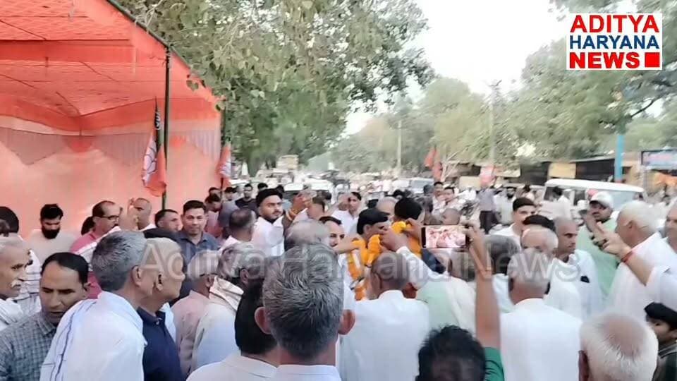 नारनौल विधायक ओमप्रकाश यादव का सिहमां में धन्यवादी दोरा