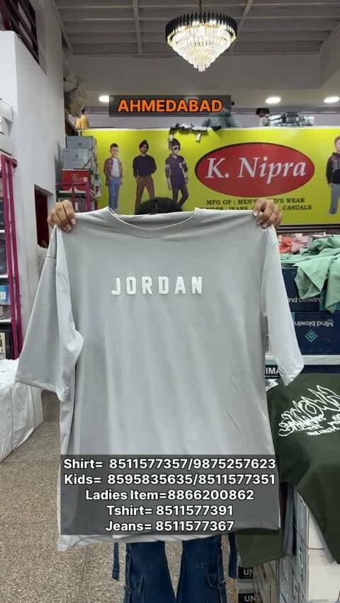 Ahmedabad में ₹30 से T-Shirt?!
अगर आप wholesale कपड़ों की खरीदारी के लिए Ahmedabad आ रहे हैं, तो इस जगह को save कर लो!
T-Shirt ₹30 से
Shirt ₹90 से
Jeans ₹110 से
Formal & Cargo Pant ₹140 से
Kids Wear ₹45 से
Ladies Kids Wear Available
100% Inhouse Manufacturing
All India Delivery Available
Minimum Wholesale Purchase: ₹10,000
K Nipra Garment House
कालूपुर रेलवे स्टेशन के सामने, सारंगपुर दरवाजा के अंदर, पितालिया की पोल, Ahmedabad
contact no.
Shirt= 8511577357/9875257623
Kids= 8595835635/8511577351
Tshirt= 8511577391
Jeans= 8511577367
Ladies = 8866200862
Official page को Follow करके आने पर 5 ग्राम Gold Coin जीतने का मौका!
अगर आप Garment Business / Reselling / Wholesale Clothing का काम करते हैं, तो इस Reel को अपने दोस्त के साथ जरूर शेयर करें!
#Ahmedabad #AhmedabadMarket #WholesaleMarket #wholesaleclothing