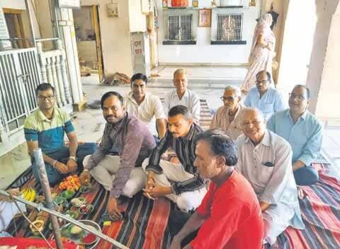 बूंदी: श्रीराधाकृष्ण मंदिर में नवरात्र स्थापना पर अखंड रामायण पाठ का शुभारंभ
